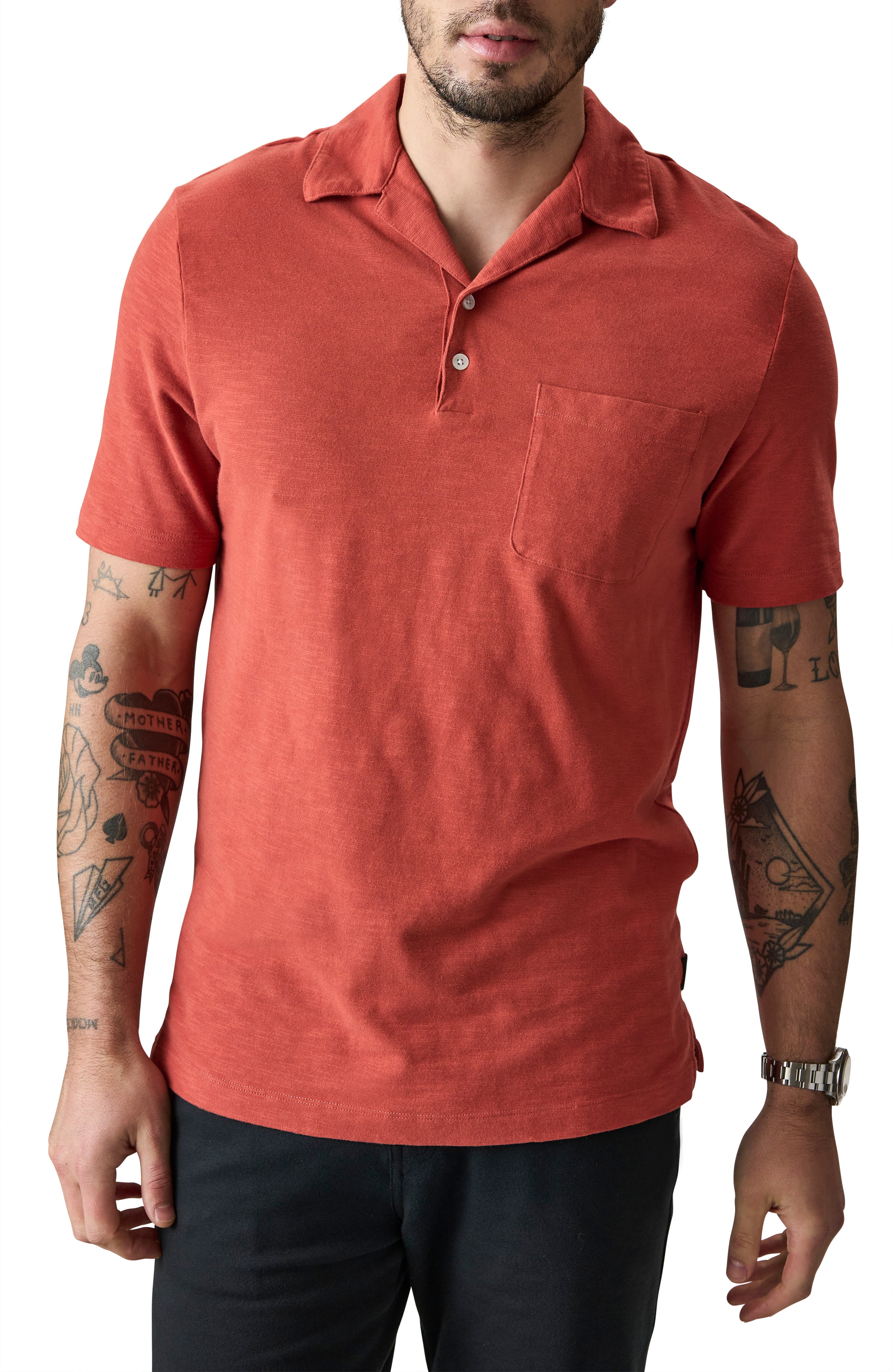 Camp Collar Knit Shirt | Cotton