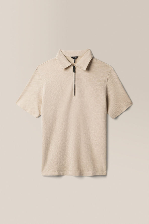 Zip Polo | Natural Marl