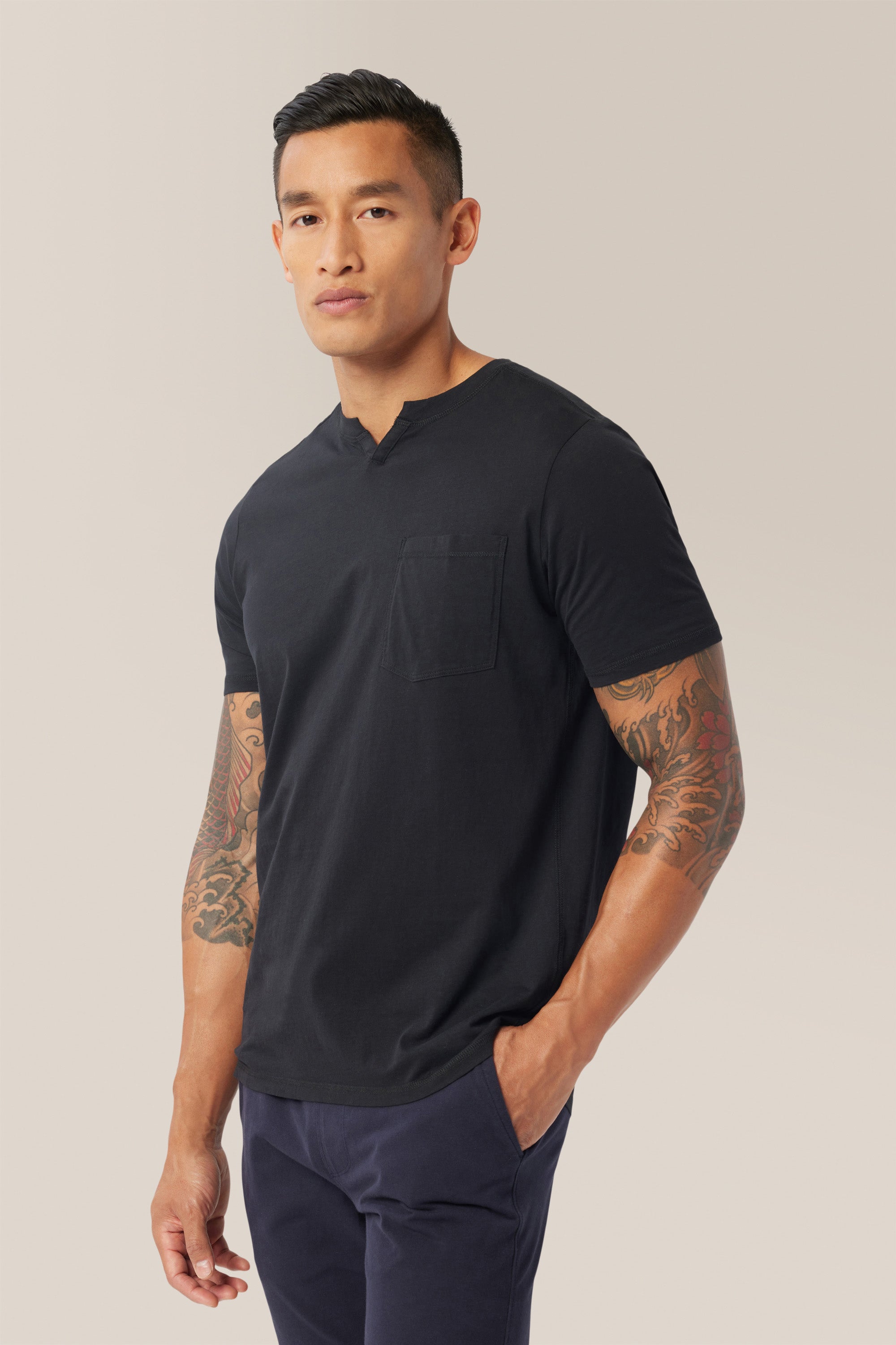 Victory V-Notch Tee | Premium Cotton Jersey