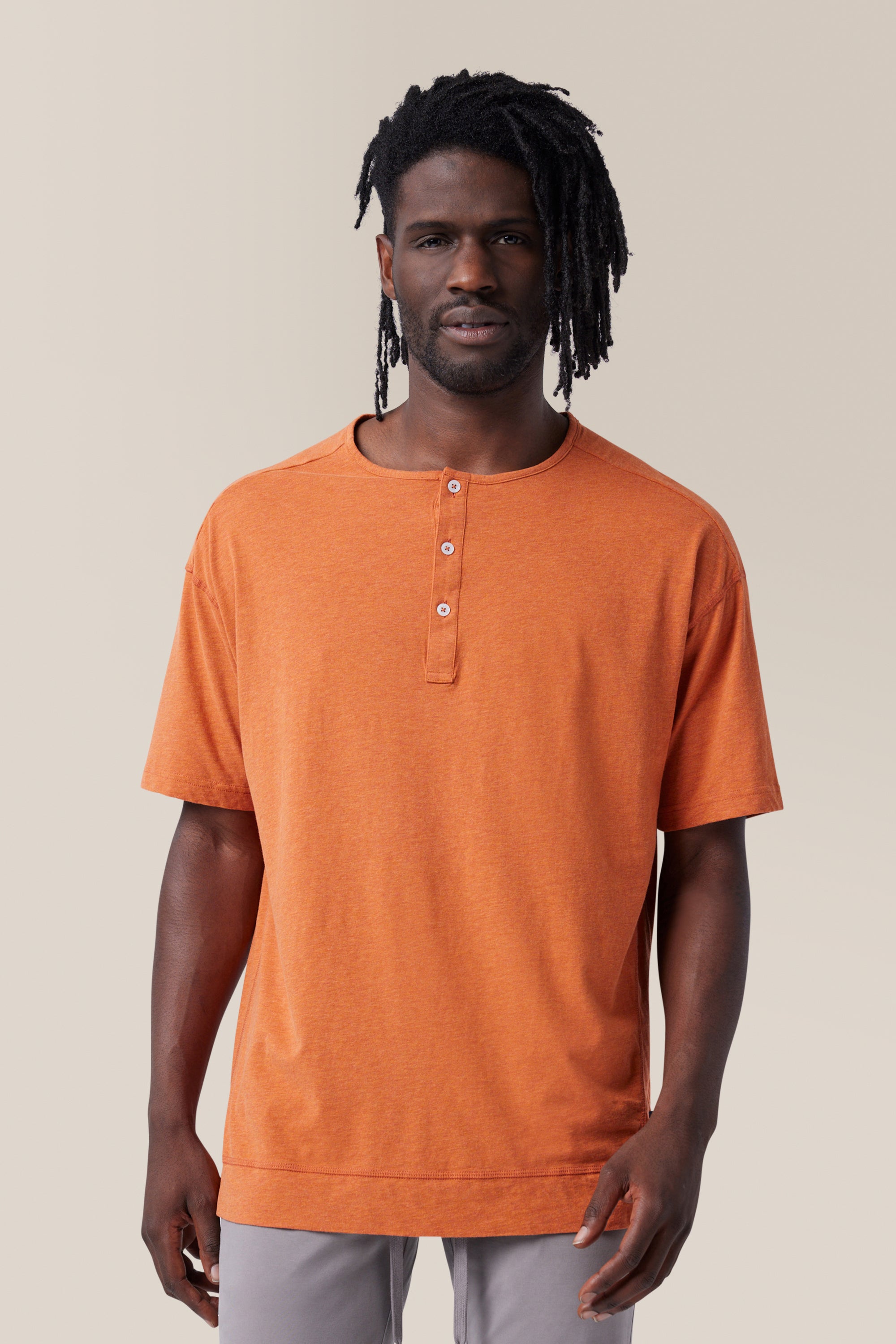 Short Sleeve Henley | Cotton Jersey