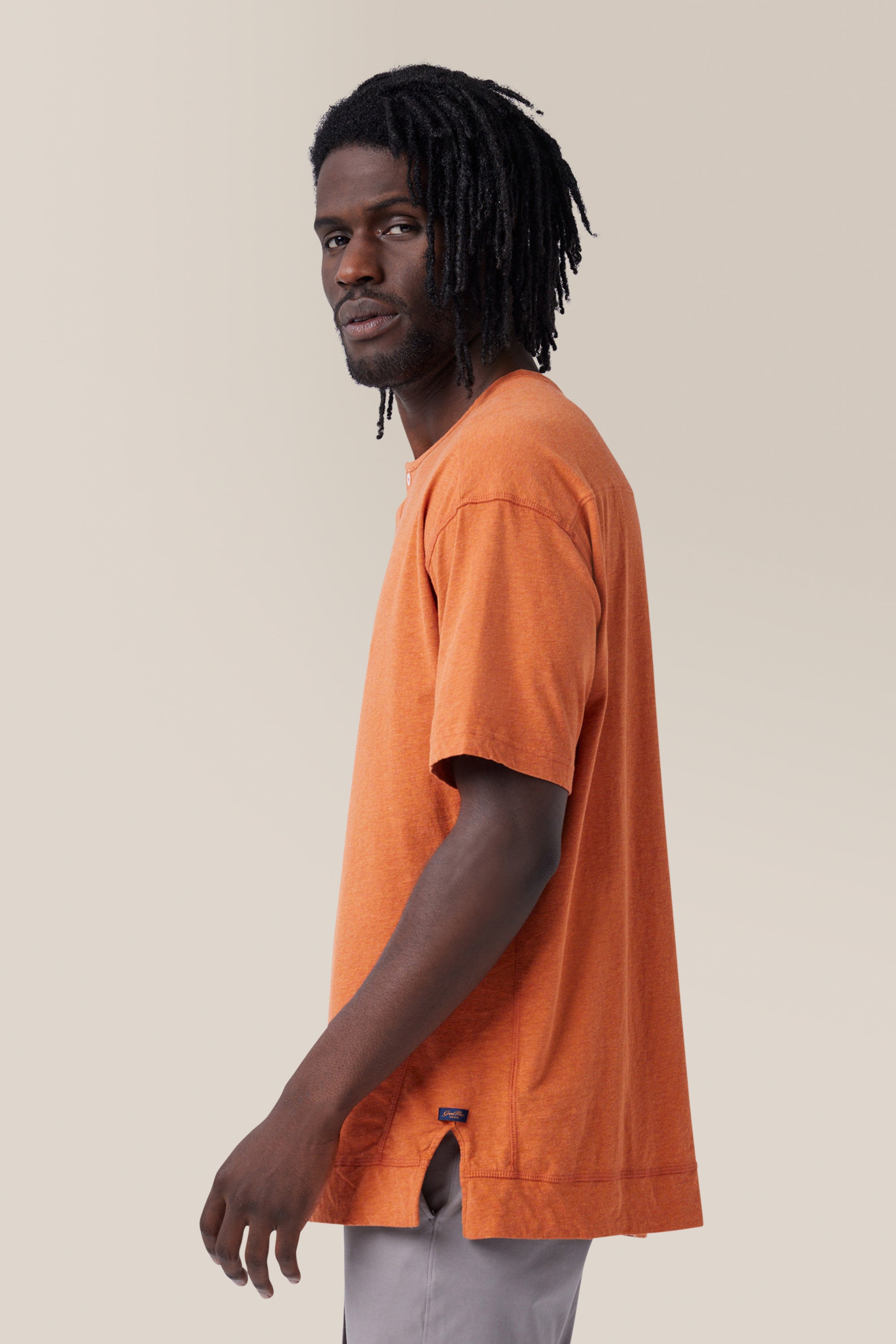 Short Sleeve Henley | Cotton Jersey