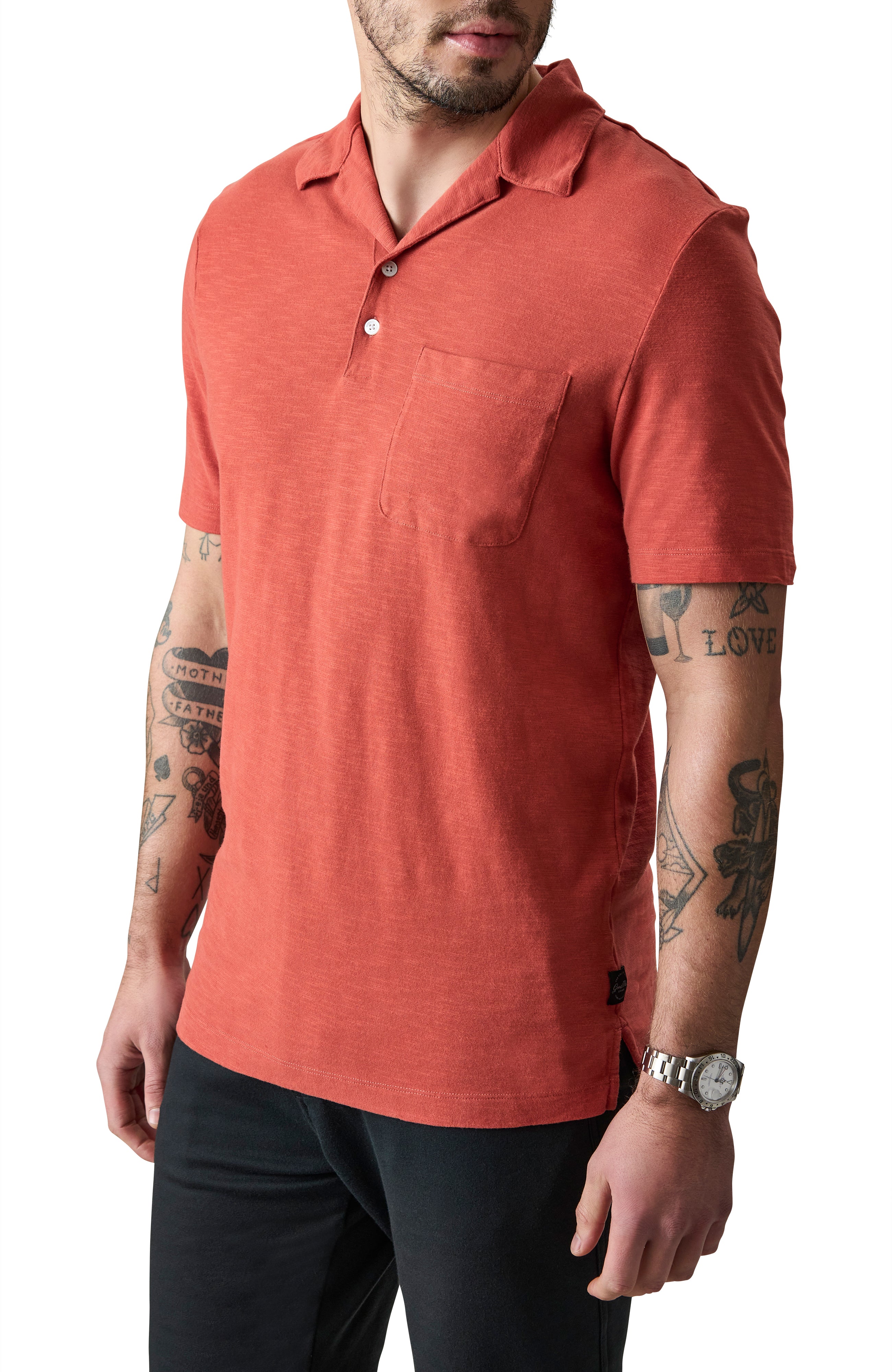 Camp Collar Knit Shirt | Cotton