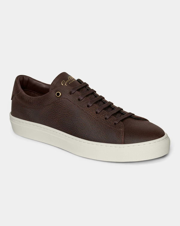 Edge Lo-Top Sneaker: Pebbled Nappa Leather